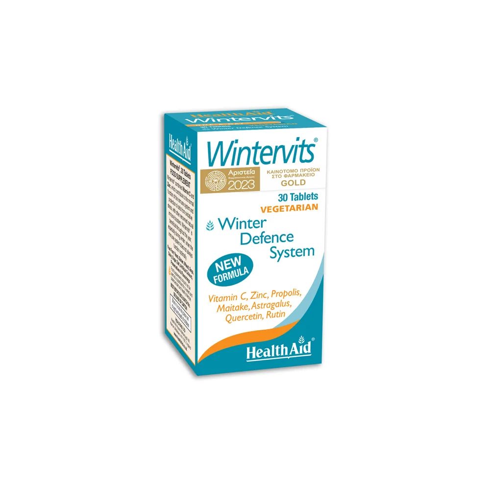 Health Aid Wintervits Nutritional Supplement Enhanced Action From Natural Ingredients For Cold & Flu 30 Tablets