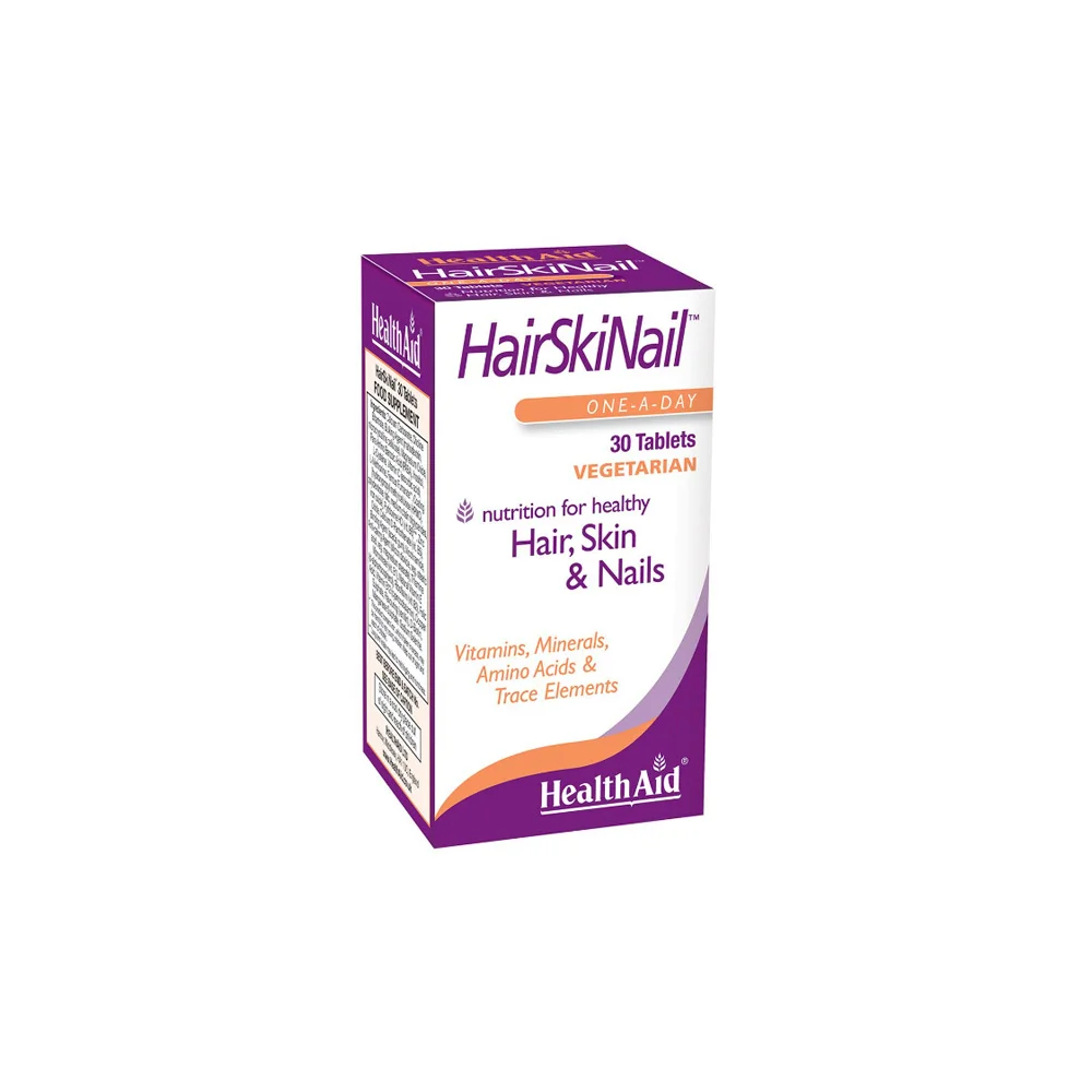 Health Aid Hair Skin Nails Nutritional Supplement For Healthy Hair Nails & Skin 30 tablets