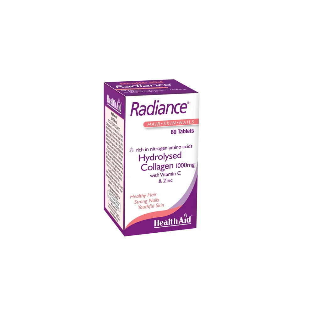 Health Aid Radiance Collagen Dietary Supplement With Marine Collagen For Glowing Wrinkle Free Skin 60 Tablets