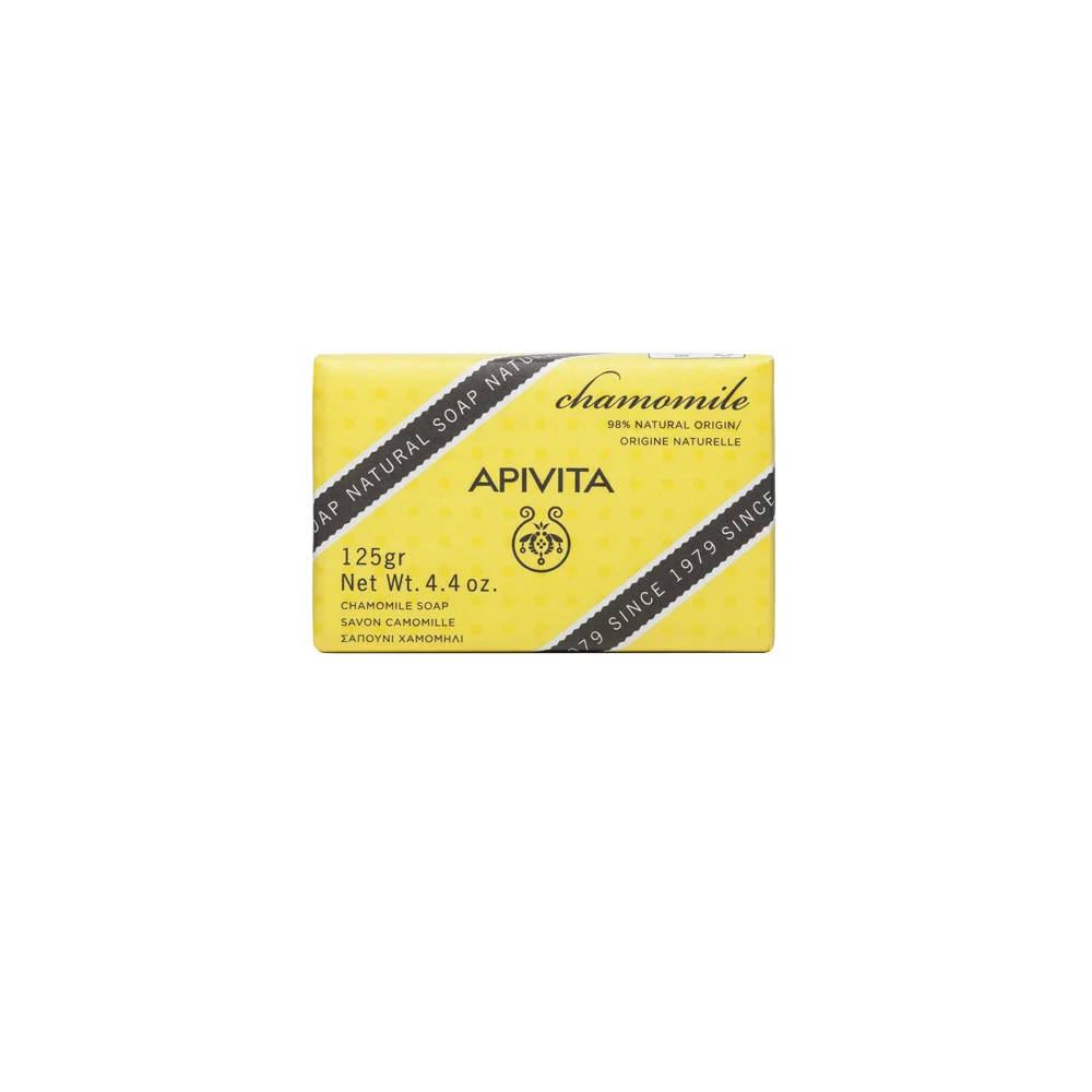 Apivita Natural Soap With Chamomile For Sensitive Skin 125gr
