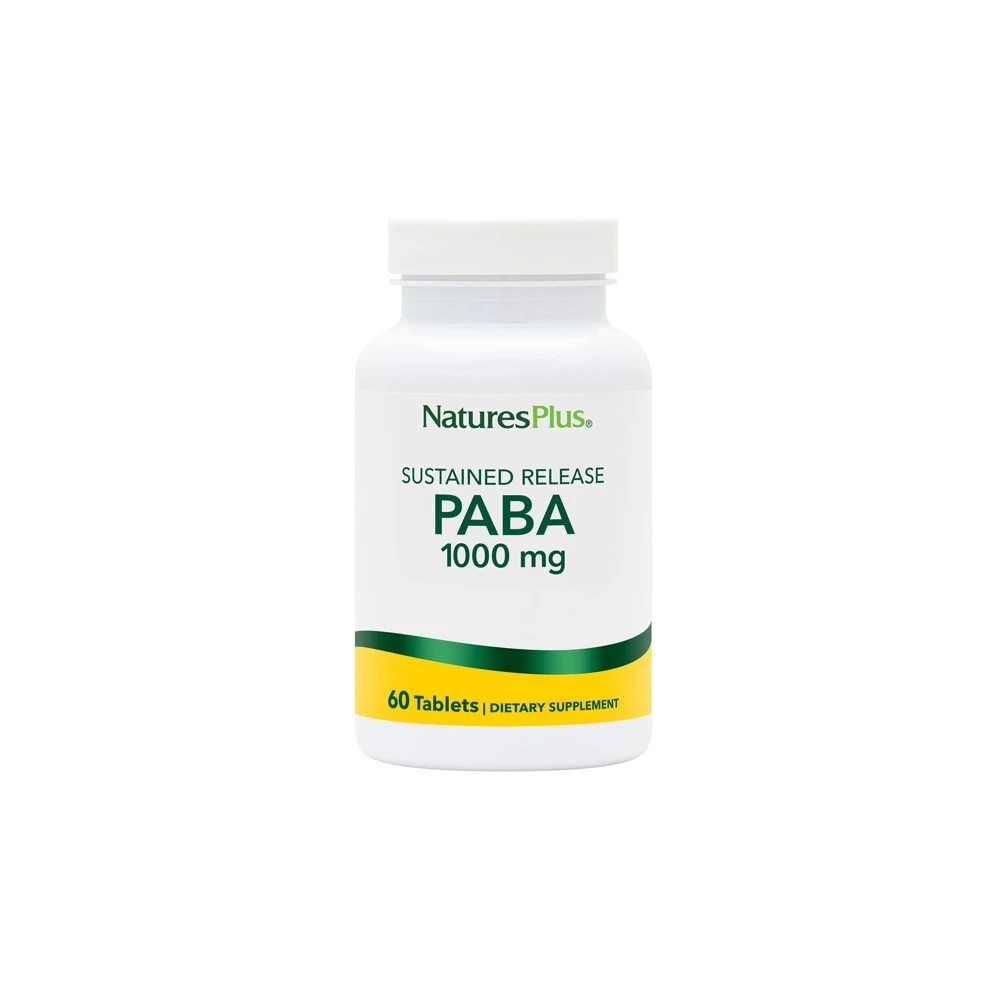 Natures Plus Paba Para-Aminobenzolic Acid 1000mg 60 tablets