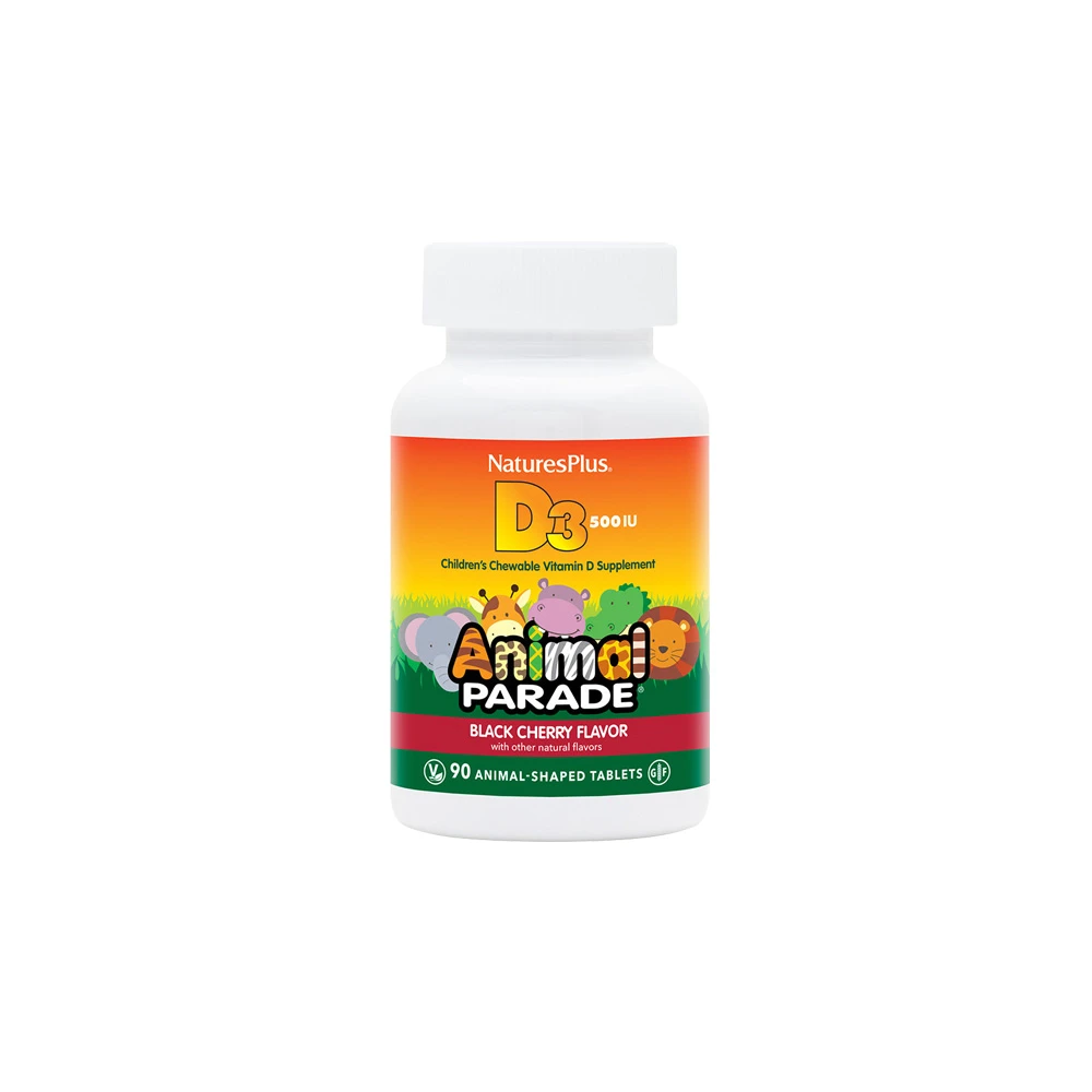 Natures Plus Animal Parade Vitamin D3 90 tablets