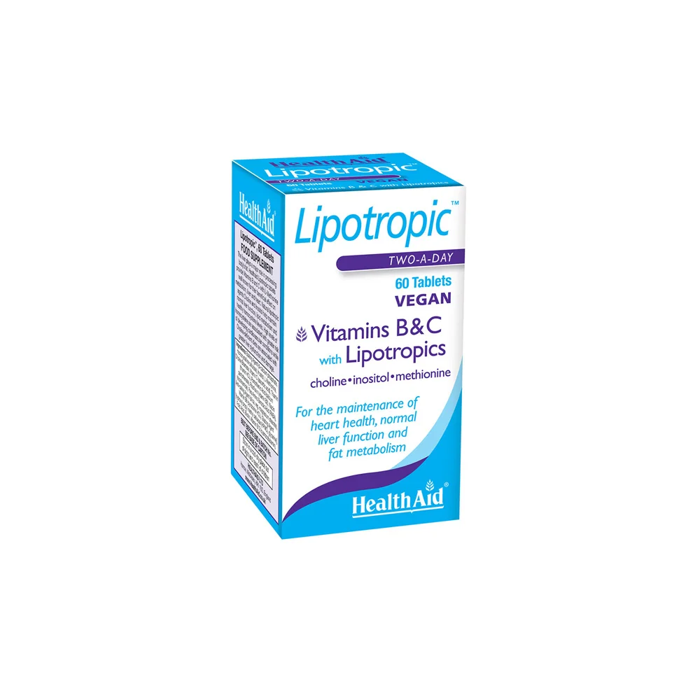 Health Aid Lipotropic B + C Dietary Supplement Liposuction For Proper Metabolism & Weight Loss 60 tablets