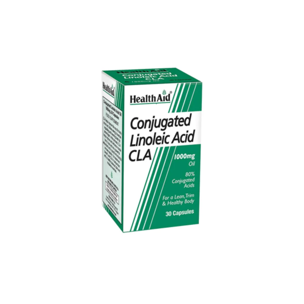 Health Aid Conjugated Linoleic Acid CLA Dietary Supplement For Fat Burning & Toned Body 30 Capsules