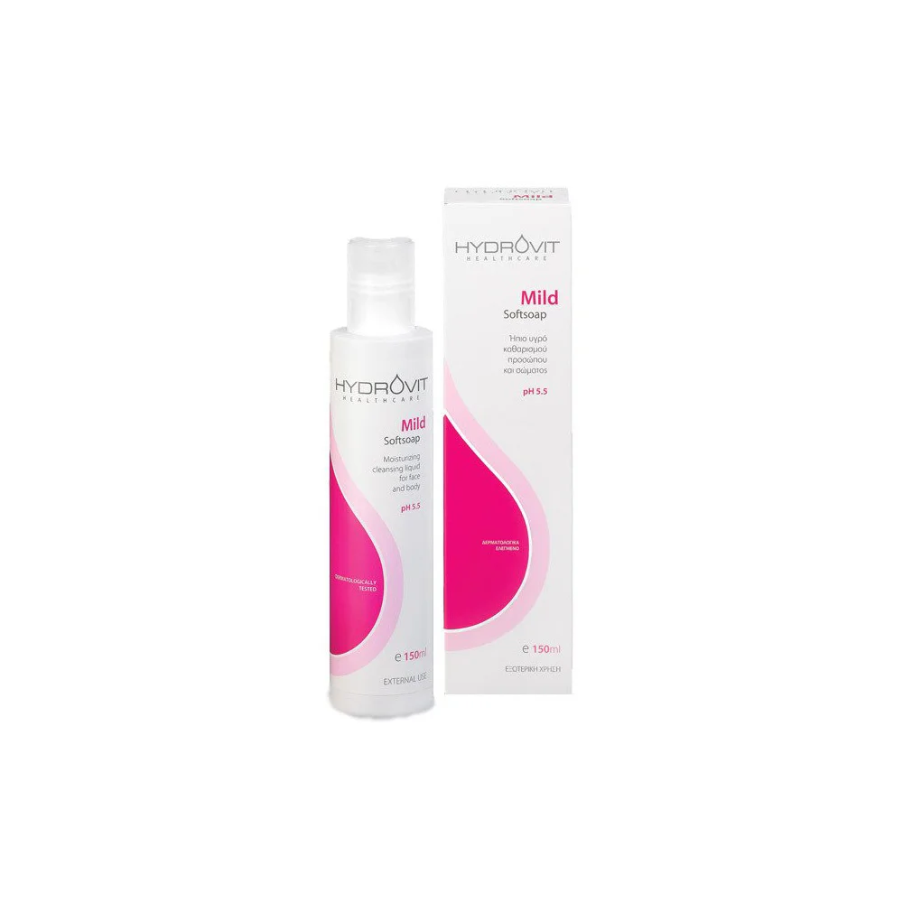 Hydrovit Mild Softsoap Face & Body Cleansing Liquid 150ml