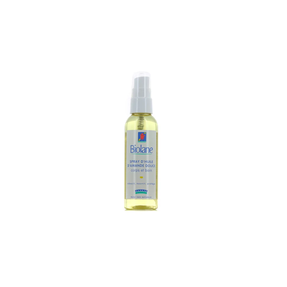 Huile D'amande Douce Spray Biolane - 75 Ml - Soin Hydratant Naturel - Neuf, Parfait Pour Bébé Ou Peau Sensible