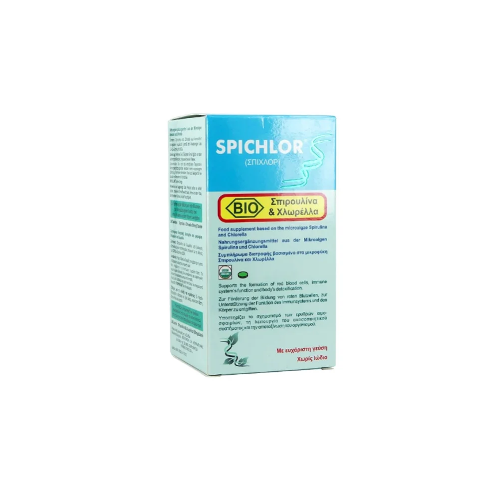 Medichrom Spichlor Spirulina & Chlorella Nutritional Supplement With Organic Spirulina & Chlorella To Stimulate & Detoxify The Organism 240 tablets