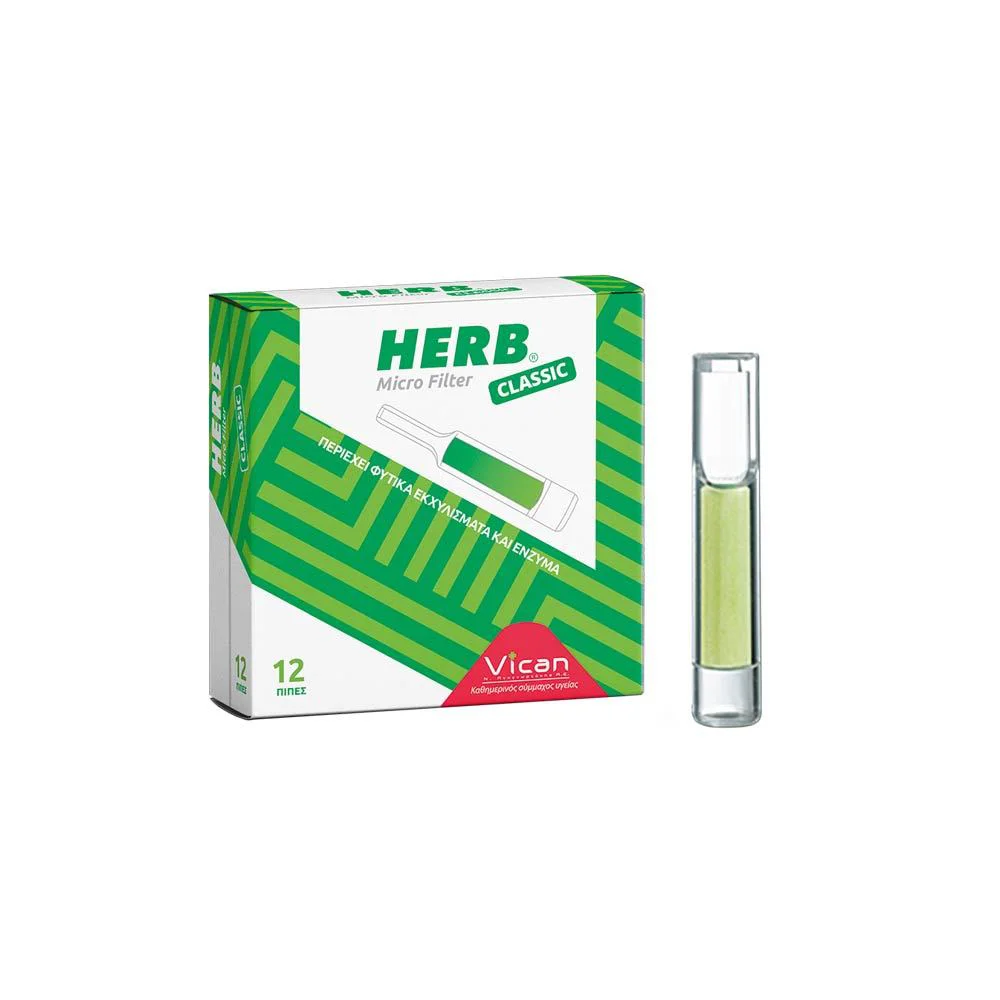 Herb Microfilter Πίπες Για Κανονικό Τσιγάρο 12 τεμάχια