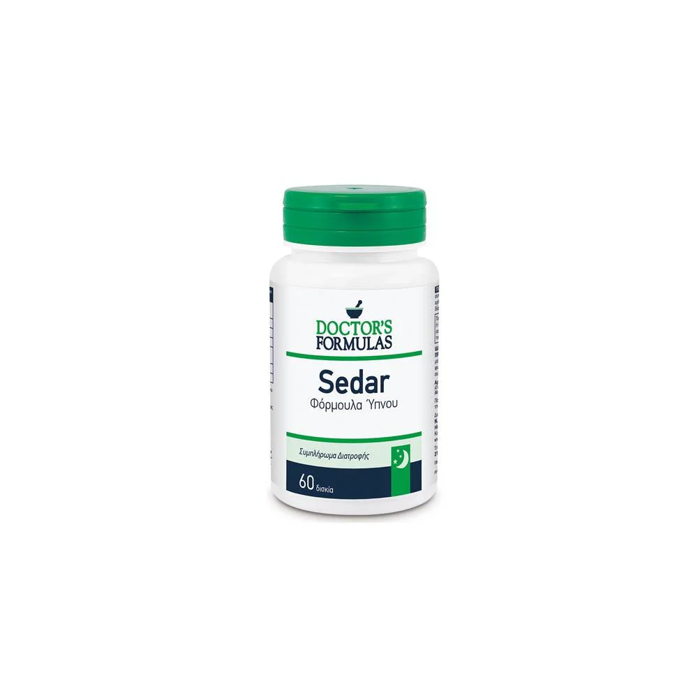 Doctor's Formulas Sedar 600mg Αγχολυτική Ισχυρή Φόρμουλα Για Την Αντιμετώπιση Της Αϋπνίας 60 δισκία