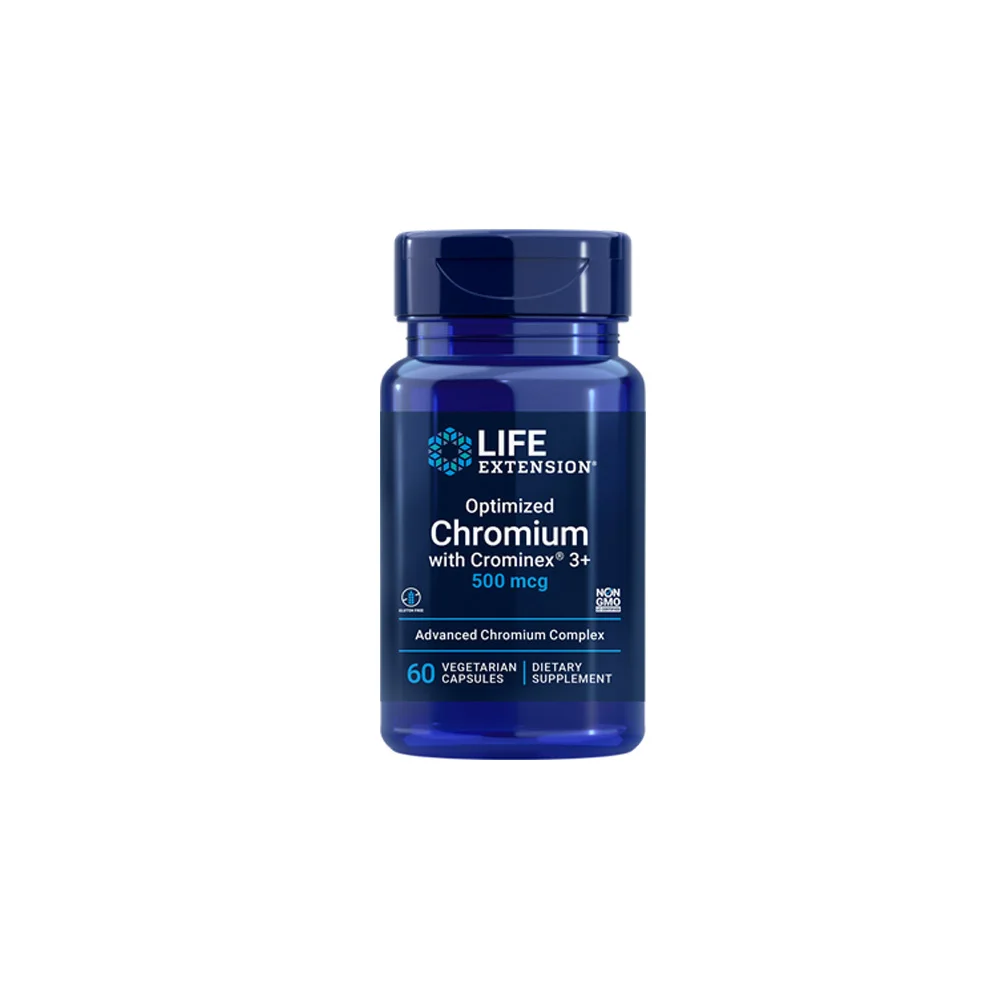 Life Extension Optimized Chromium With Crominex 3+ Συμπλήρωμα Διατροφής Για Μείωση Της Όρεξης 60 φυτικές κάψουλες
