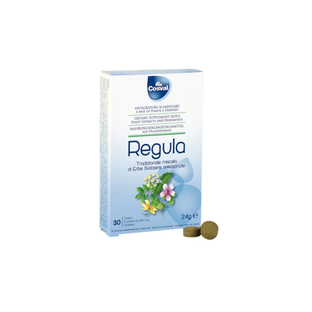 Cosval Regula Tabs 800mg Συμπλήρωμα Διατροφής Για Τη Δυσκοιλιότητα 30 ταμπλέτες