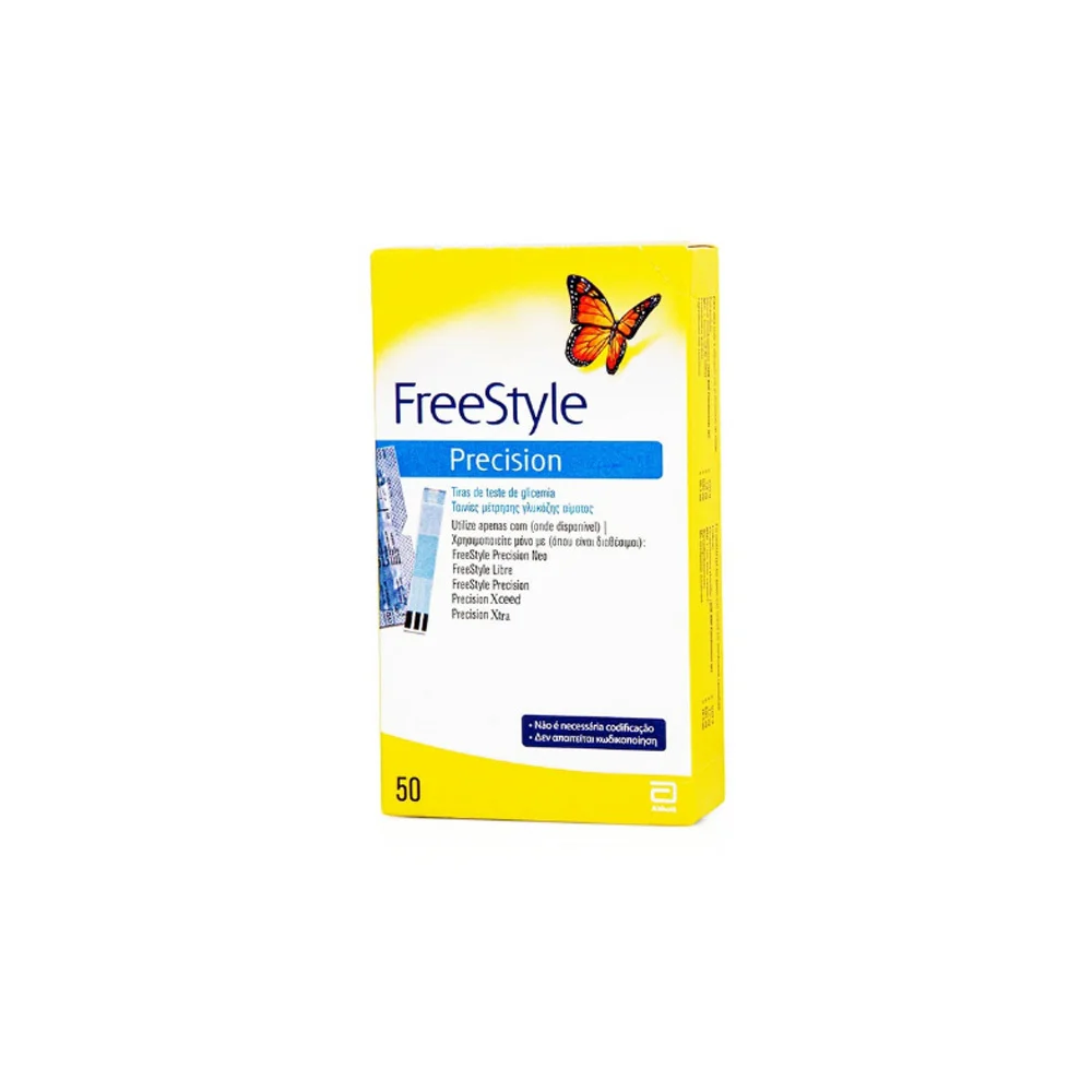 Abbott FreeStyle Precision Strips Ταινίες Μέτρησης Σακχάρου 50 ταινίες