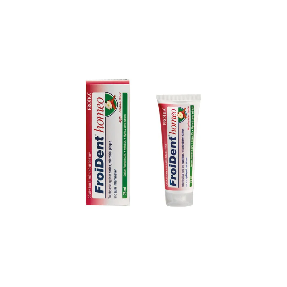 Froika Froident Homeo Οδοντόκρεμα Με Γεύση Μήλο-Κανέλα 75ml