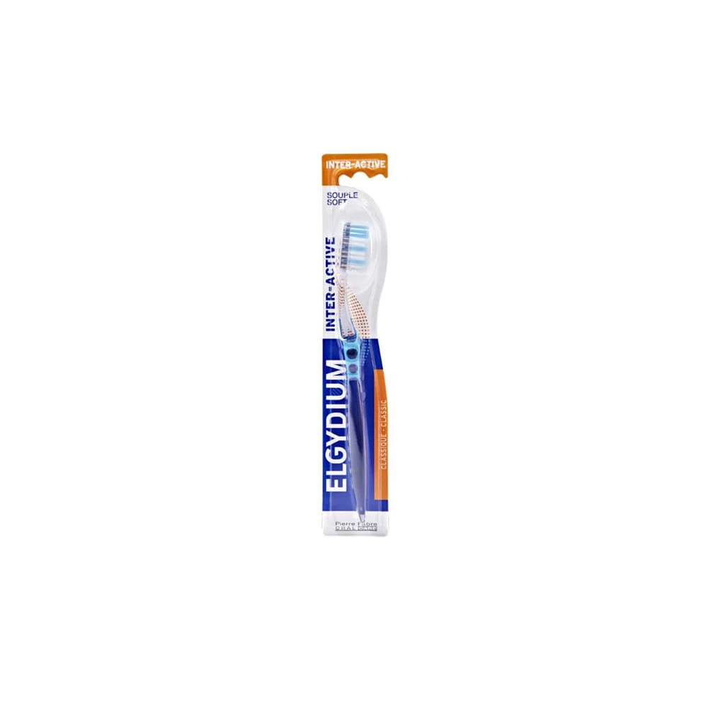 Elgydium Inter Active Soft Οδοντόβουρτσα Μαλακή 1 τεμάχιο