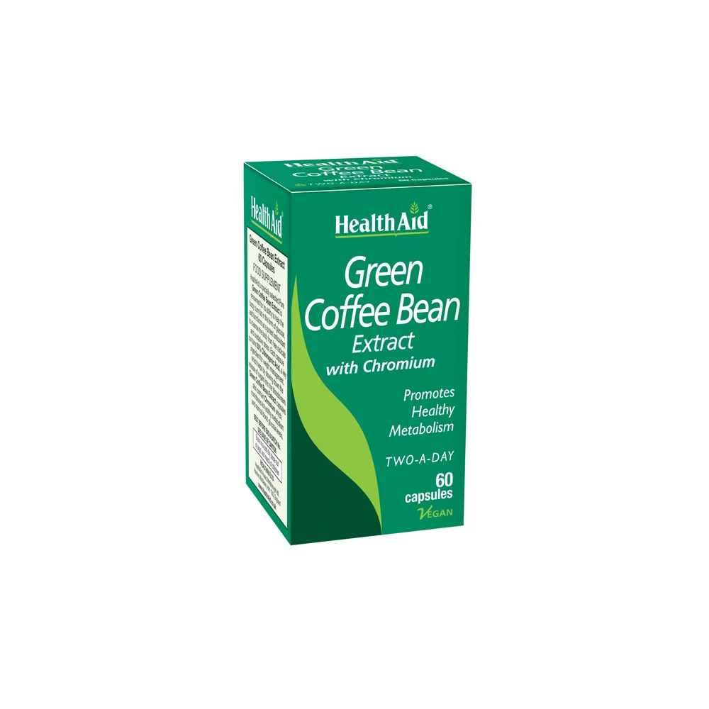 Health Aid Green Coffee Bean Extract With Chronium Green Coffee Bean Extract With Lipolytic Action 60 tablets