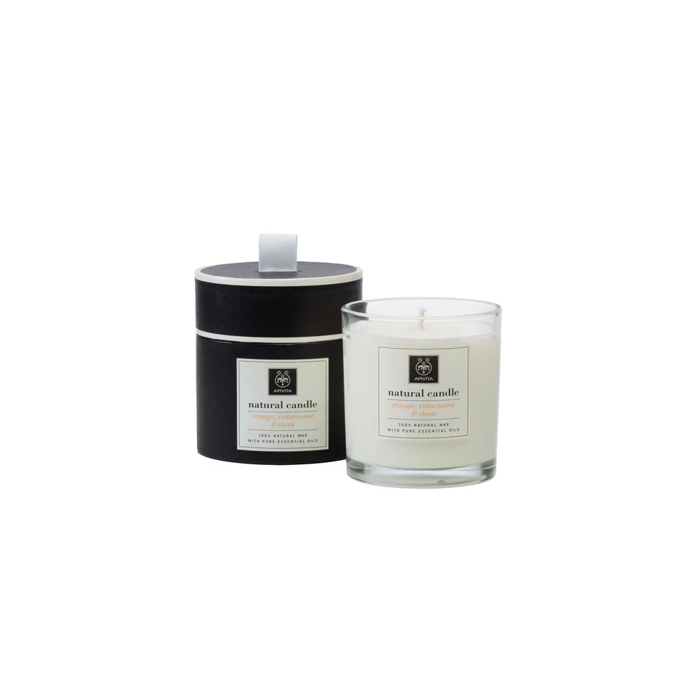 Apivita Natural Candle Orange Cedarwood & Clove 235gr