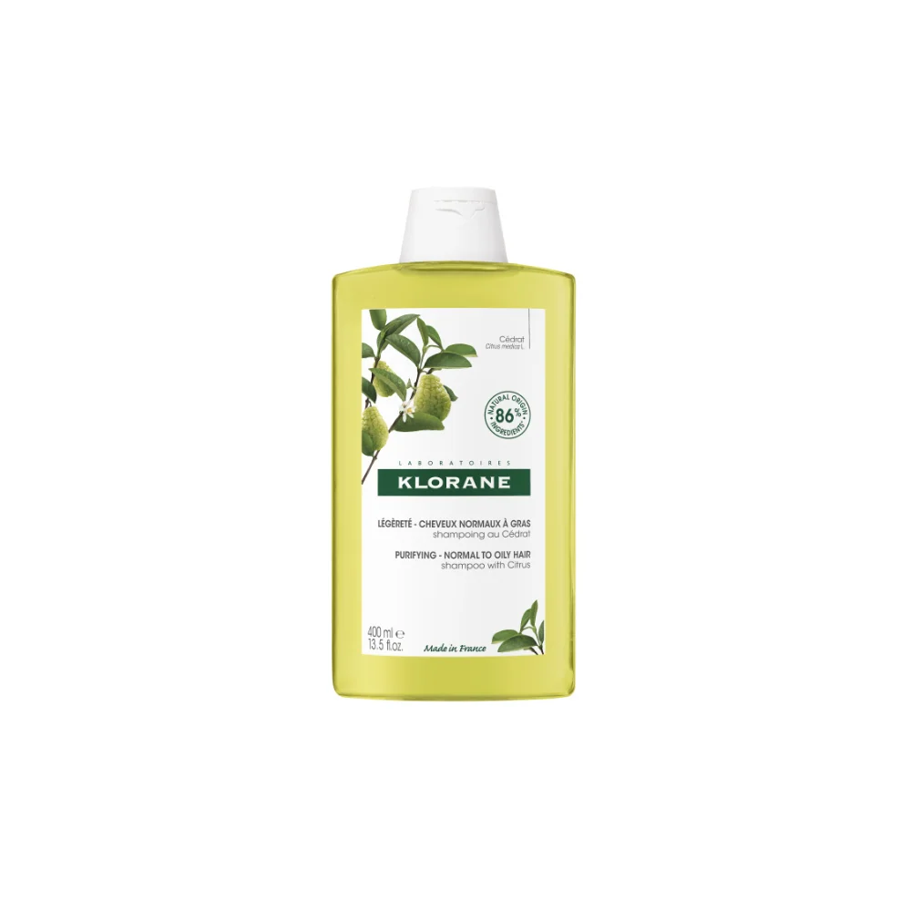Klorane Citrus Pulp Shampoo Frequent Use Shampoo With Citrus Pulp & Vitamins For All Hair Types 400ml