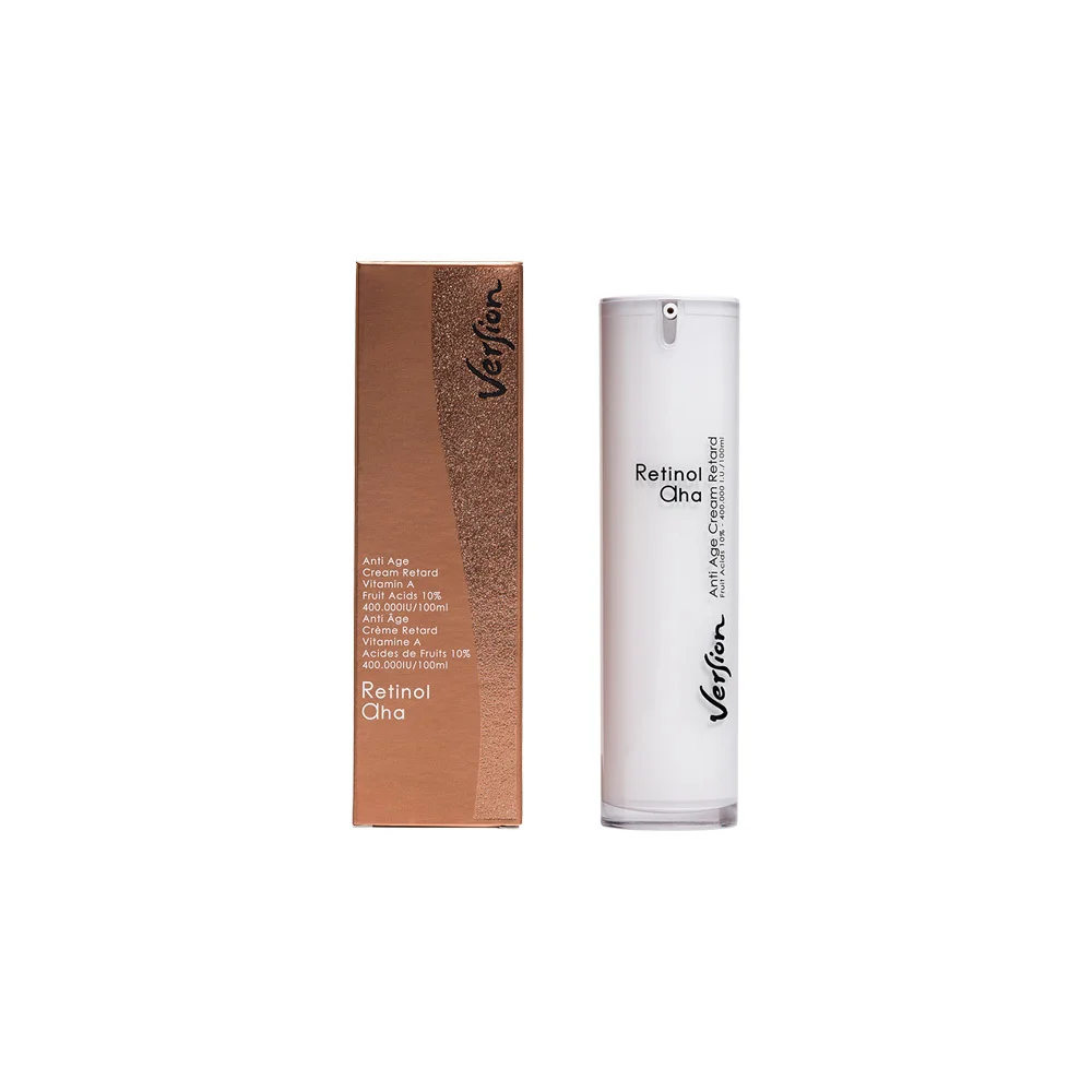 Version Retinol AHA Anti-Age Cream Retard Λευκαντική Θεραπεία Βαθιάς Δράσης Για Επανόρθωση & Αναδόμηση 50ml
