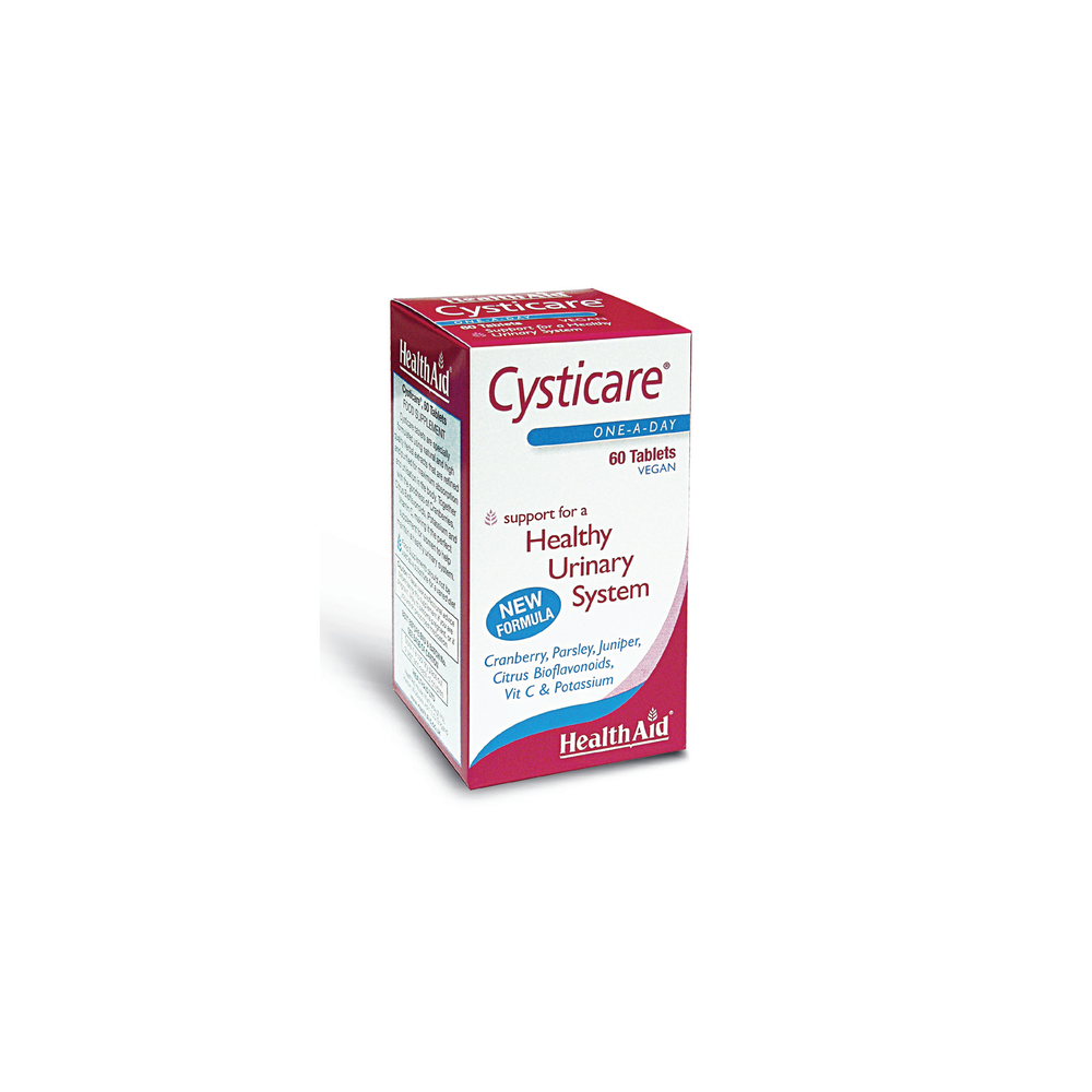 Health Aid Cysticare One-A-Day Dietary Supplement With Cranberry Parsley & Bioflavonoids Ideal For The Female Urinary Tract 60 Tablets