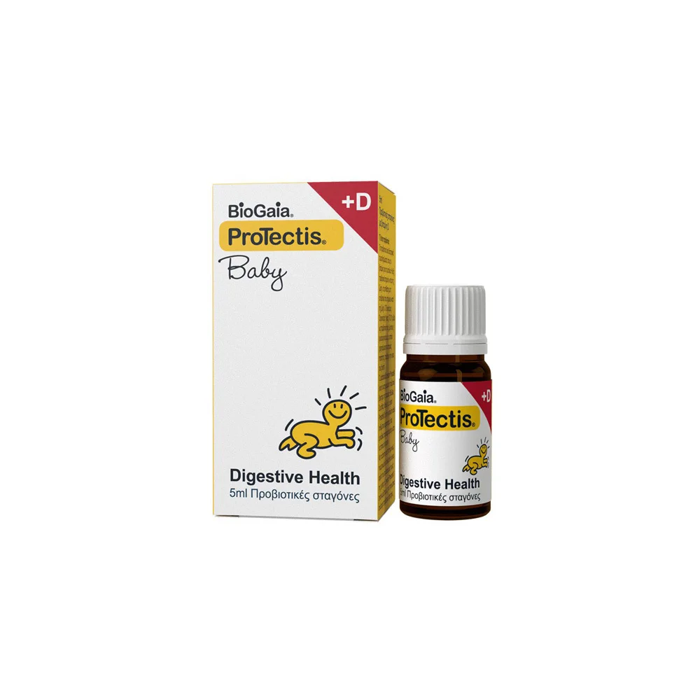 BioGaia Protectis Baby Drops + D3 Προβιοτικό Σε Σταγόνες Για Την Αντιμετώπιση Των Κολικών Του 1ου Τριμήνου Στα Βρέφη 5ml