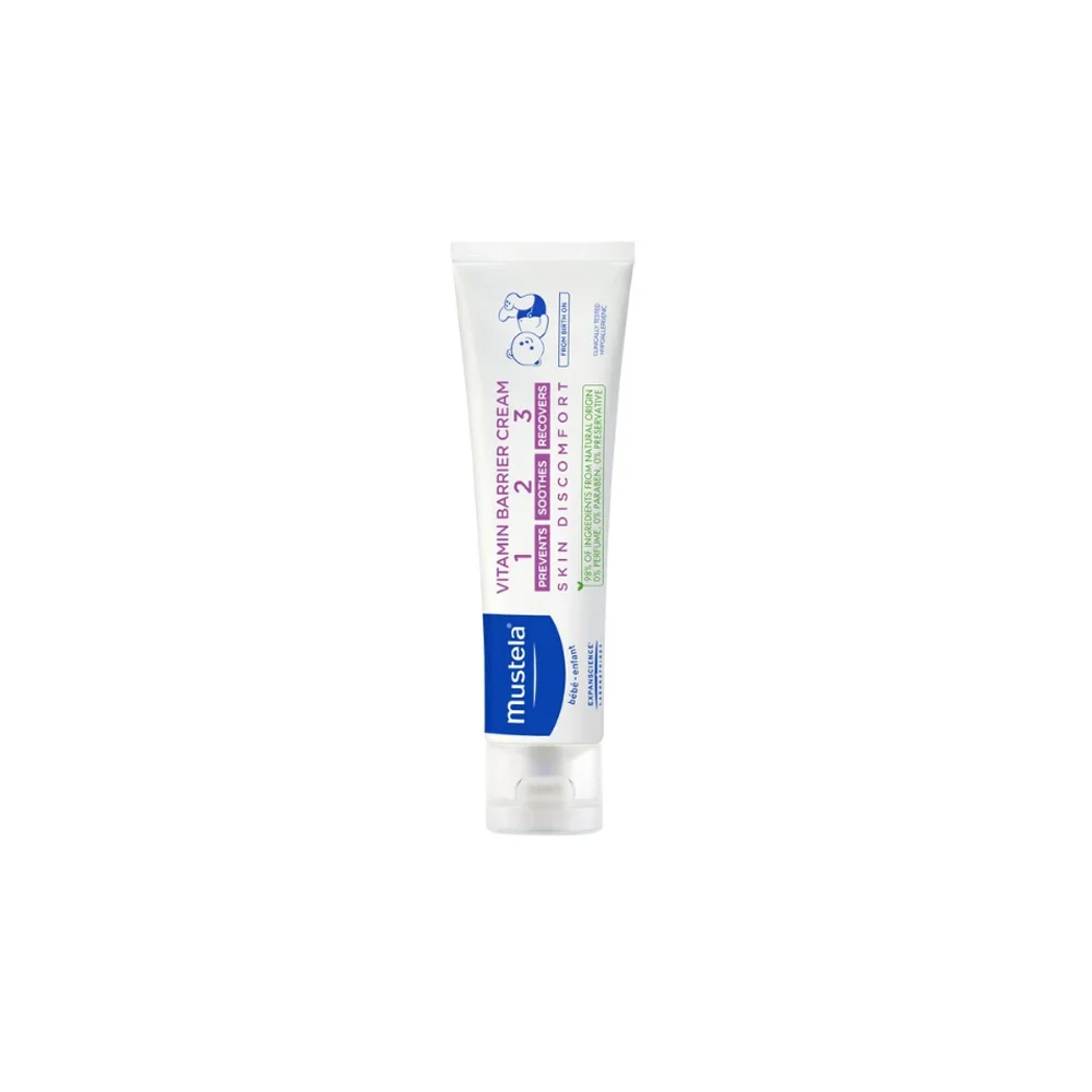 Mustela Bebe Vitamin Barrier Creme 1-2-3 Daily Diaper Changing Cream 50ml