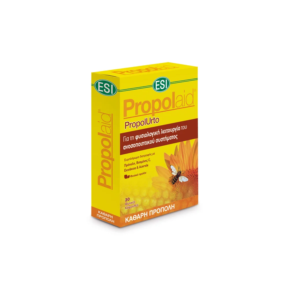 Esi Propolaid PropolUrto Συμπλήρωμα Διατροφής Για Την Φυσιολογική Λειτουργία Του Ανοσοποιητικού Συστήματος&nbsp;30 κάψουλες