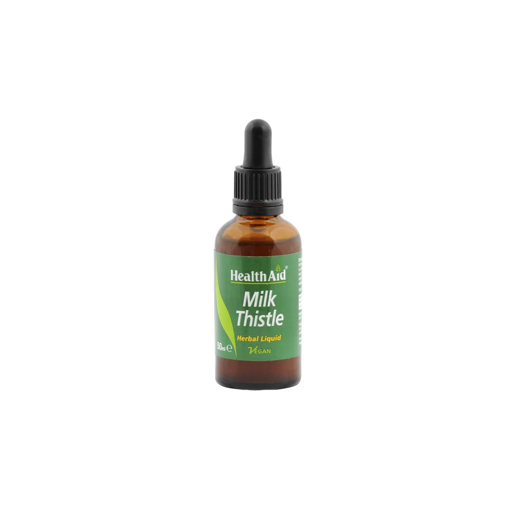 Health Aid Milk Thistle Liquid Nutritional Supplement Milk Thistle Natural Detox 50ml