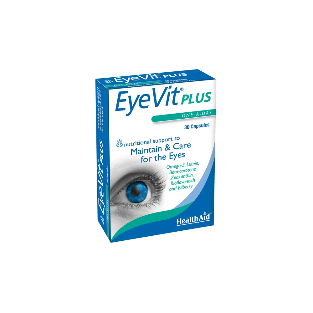 Health Aid Eyevit Plus Dietary Supplement For Eye Care 30 capsules