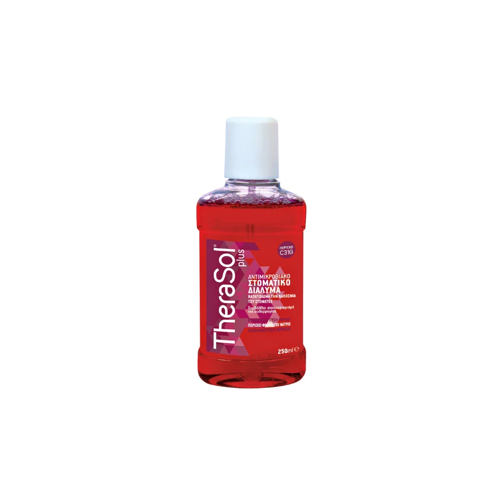 Therasol Plus Αντιμικροβιακό Στοματικό Διάλυμα Mε Γεύση Κεράσι 250ml