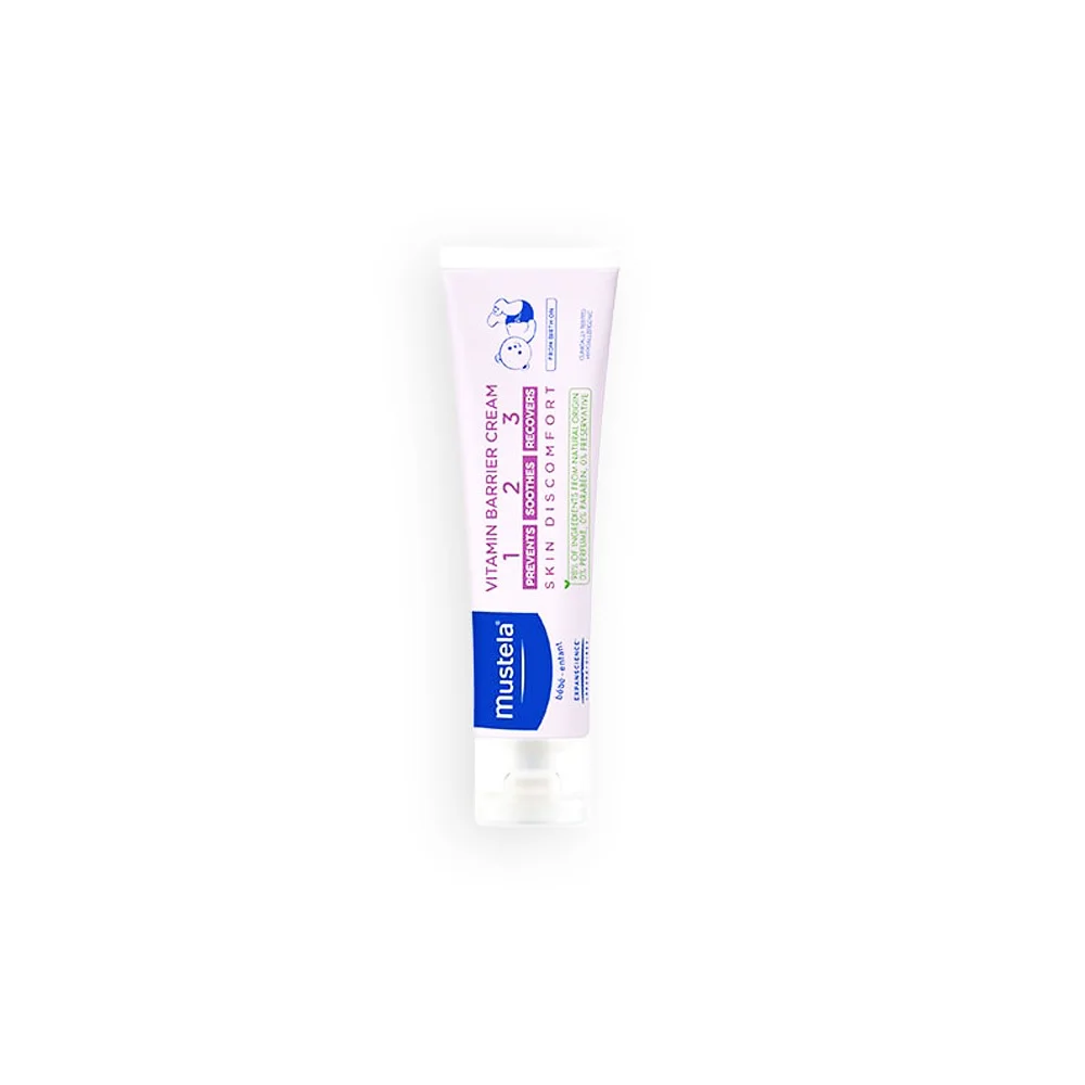 Mustela Vitamin Barrier Cream 1 2 3 Daily Diaper Changing Cream 100ml