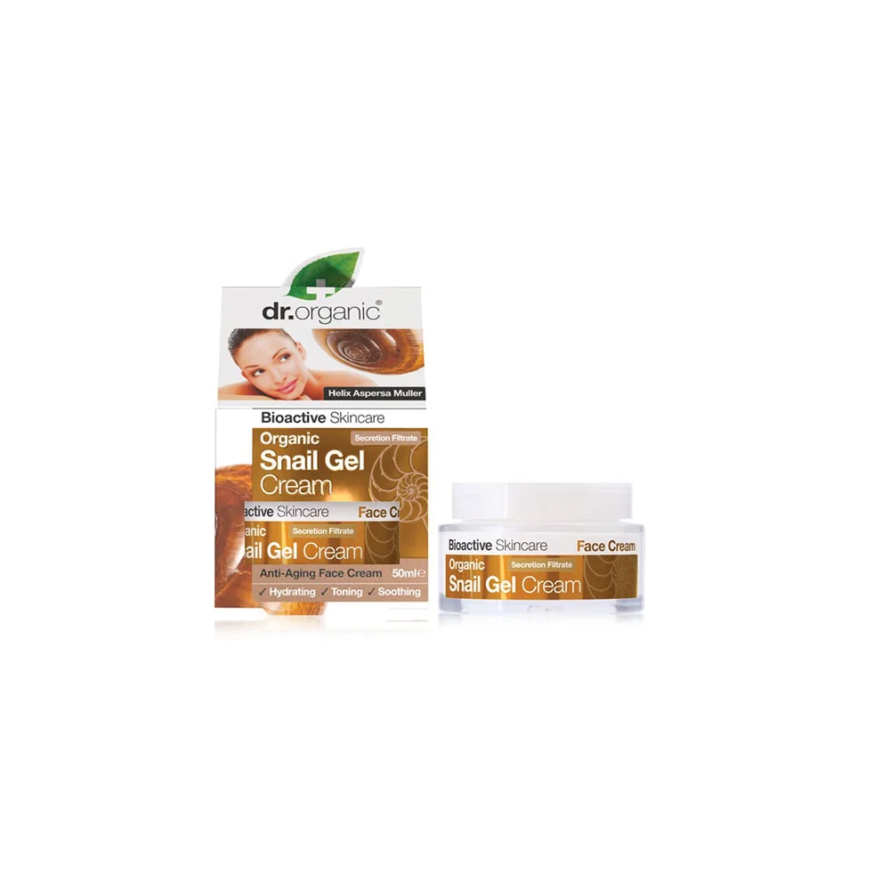 Dr.Organic Snail Gel Face Cream Ενυδατική Αντιγηραντική Κρέμα Mε Βιολογικό Έκκριμα Σαλιγκαριού 50ml