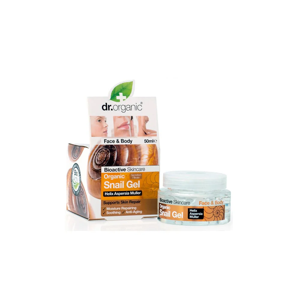 Dr.Organic Organic Snail Gel Επανορθωτικό Τζέλ Aπό Φυσικό Έκκριμα Σαλιγκαριού 50ml