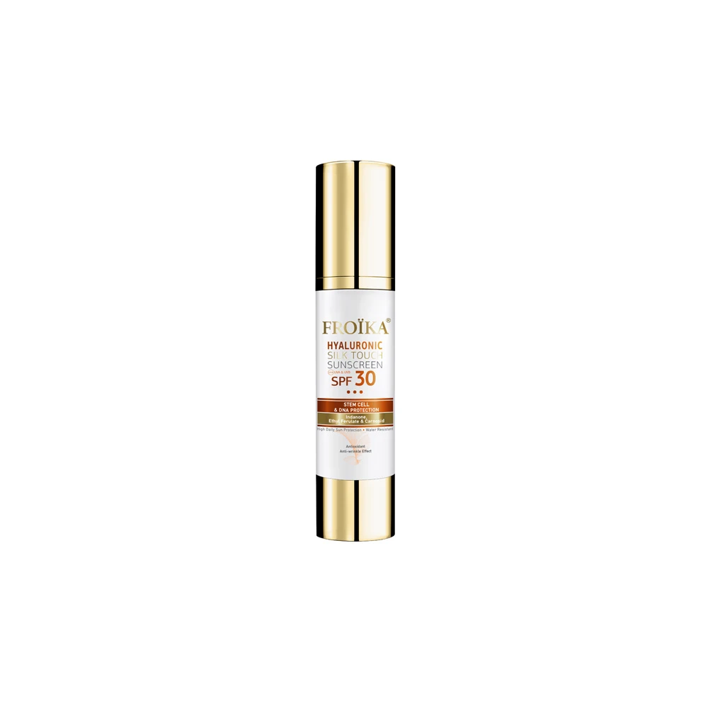 Froika Hyaluronic Silk Touch Suncare Cream SPF 30 Waterproof Sunscreen Face Cream With Anti-Wrinkle Factors 40ml