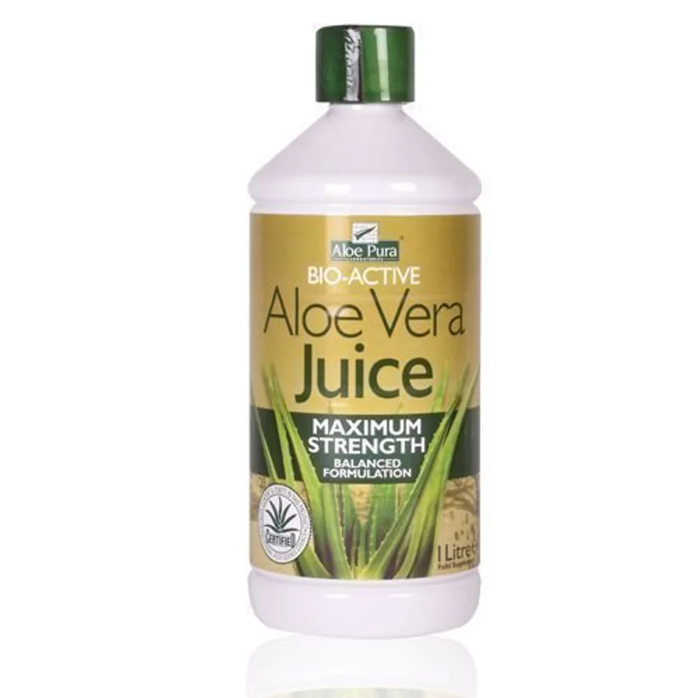 Optima Aloe Vera Juice Maximum Strength 100% Φυσικός Χυμός Αλόης 1Lt