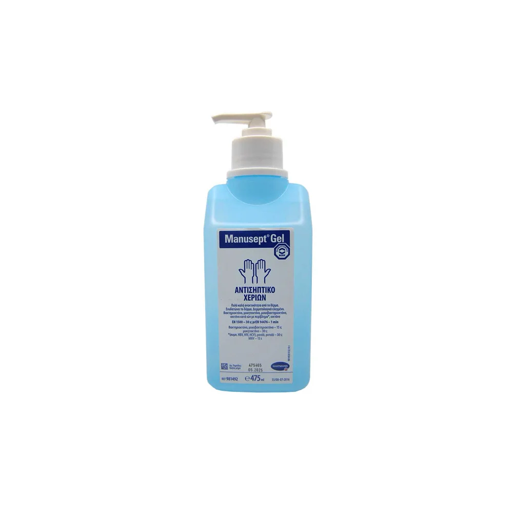 Hartmann Manusept Antiseptic Hand Gel With Pump 475ml