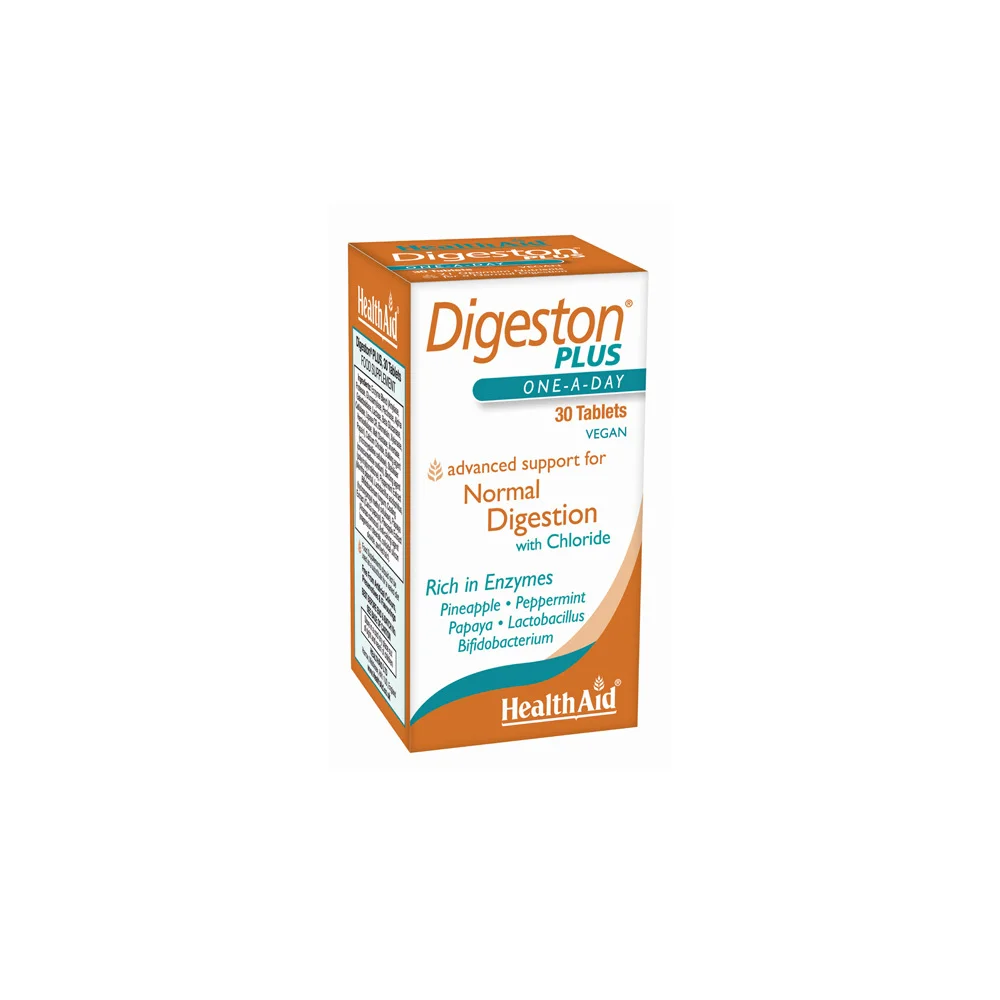 Health Aid Digeston Plus Supplement With A Combination Of Digestive Enzymes With Probiotics 30 tabs