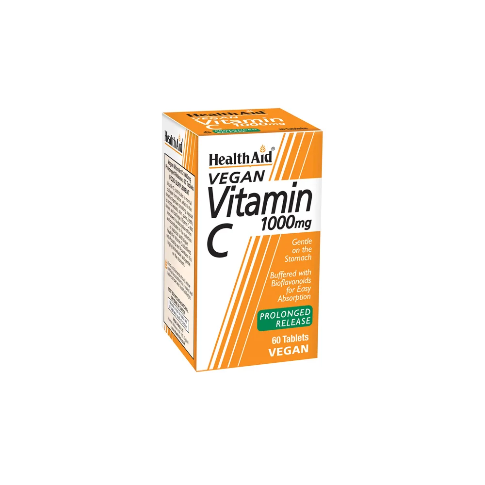 Health Aid Vitamin C 1000mg With Bioflavonoids Sustained-Release Dietary Supplement 60 Tablets