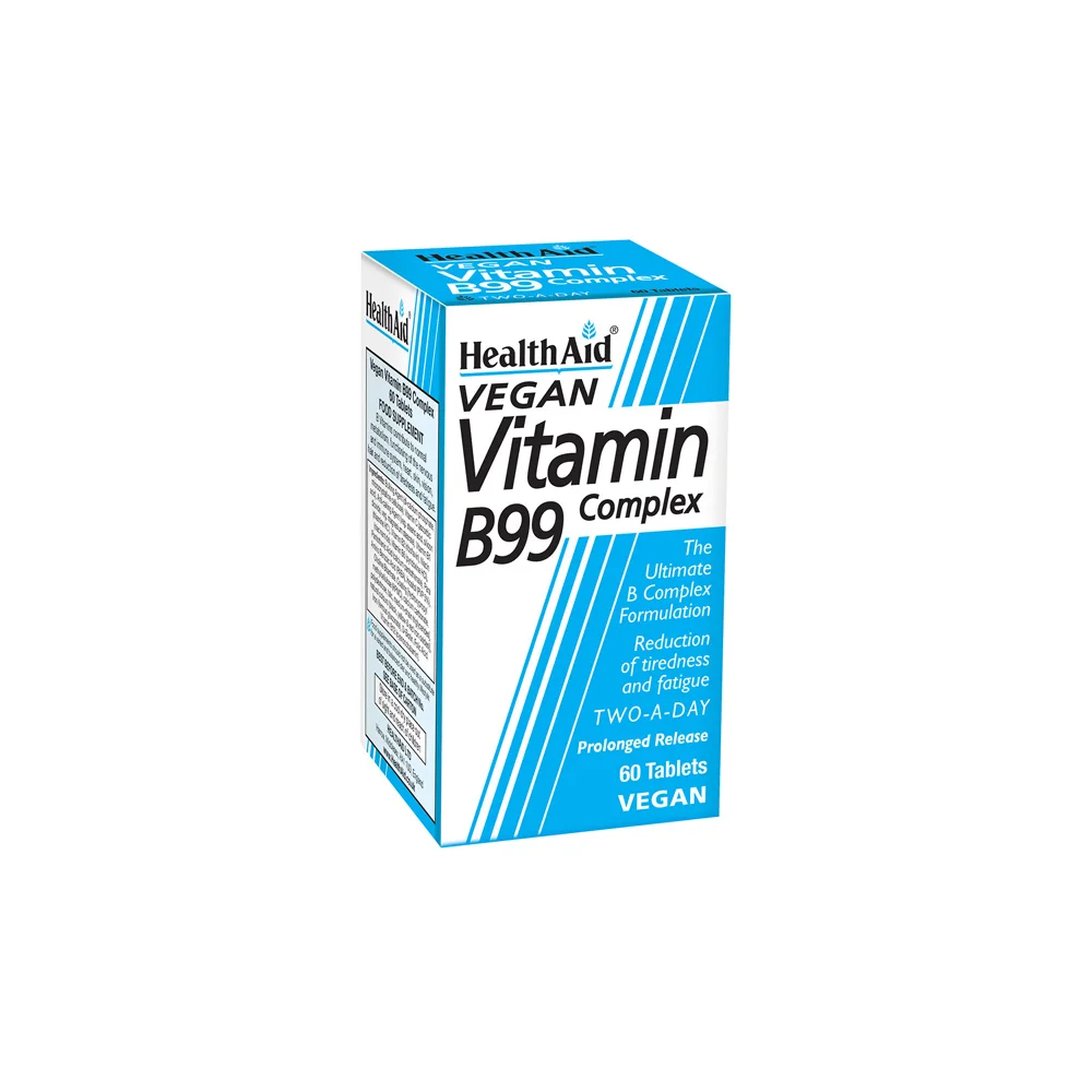 Health Aid Vitamin B99 Complex Slow Release Dietary Supplement For Healthy Nervous System & Proper Metabolism 60 Tablets