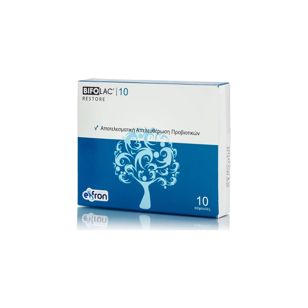 Bifolac 10 Restore Probiotics Συμπλήρωμα Διατροφής Για Αποκατάσταση Της Εντερικής Χλωρίδας 10 κάψουλες