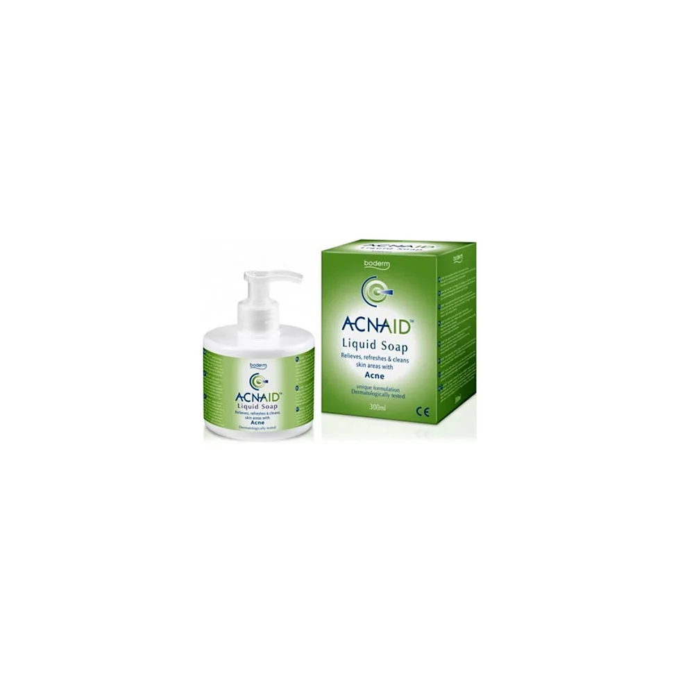 Boderm Acnaid Liquid Soap Facial Cleanser For Daily Care Of Oily Acne-Prone Skin 300ml