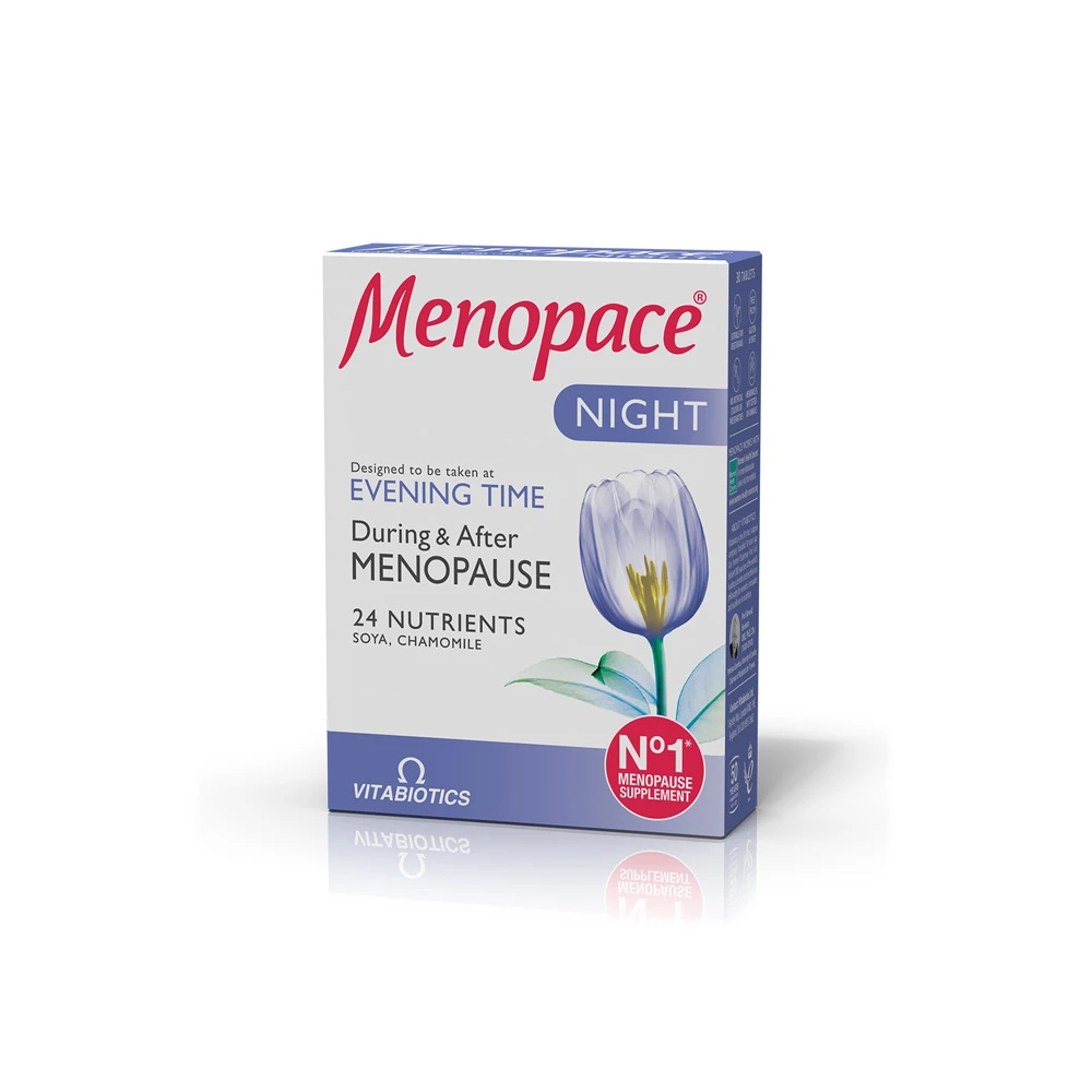 Vitabiotics Menopace Night Συμπλήρωμα Διατροφής Για Την Εξάλειψη Των Νυχτερινών Συμπτωμάτων Της Εμμηνόπαυσης 30 ταμπλέτες