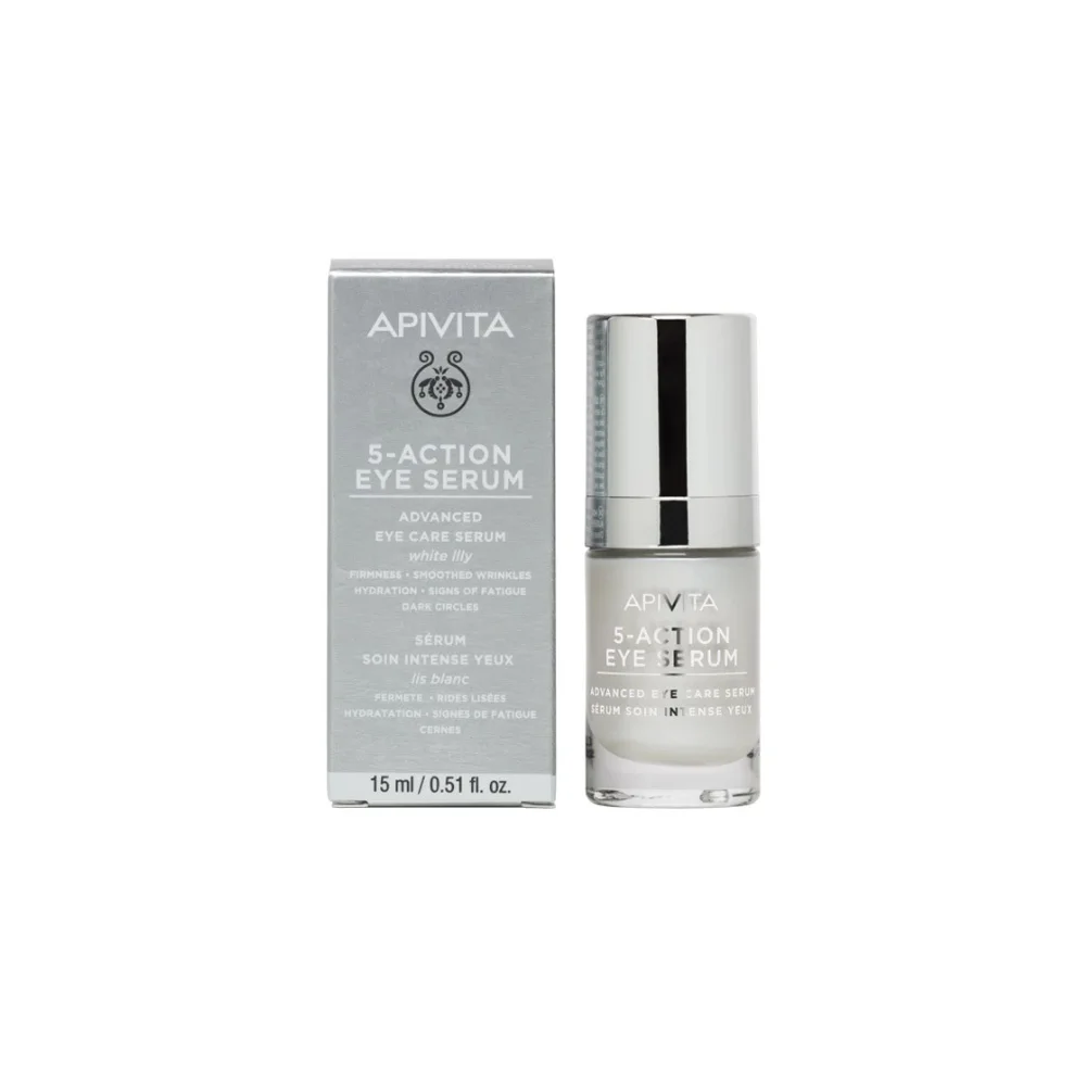 Apivita 5 Action Eye Serum With White Lily 15ml