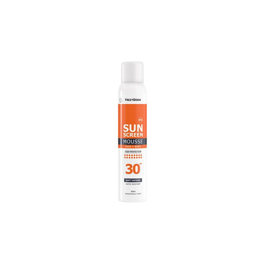 Frezyderm Sun Screen Mousse Face & Body SPF30 200ml
