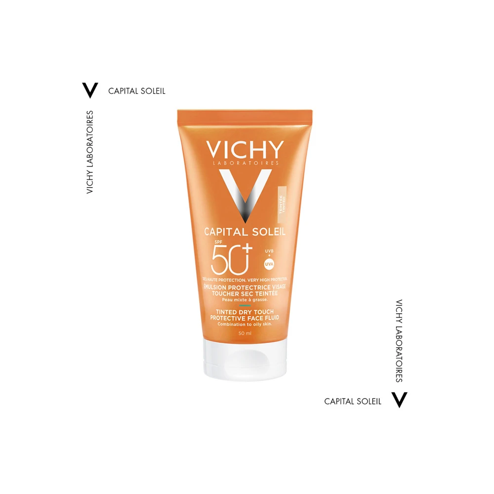 Vichy Capital Soleil SPF50 Tinted Dry Touch Protective Face Fluid 50ml