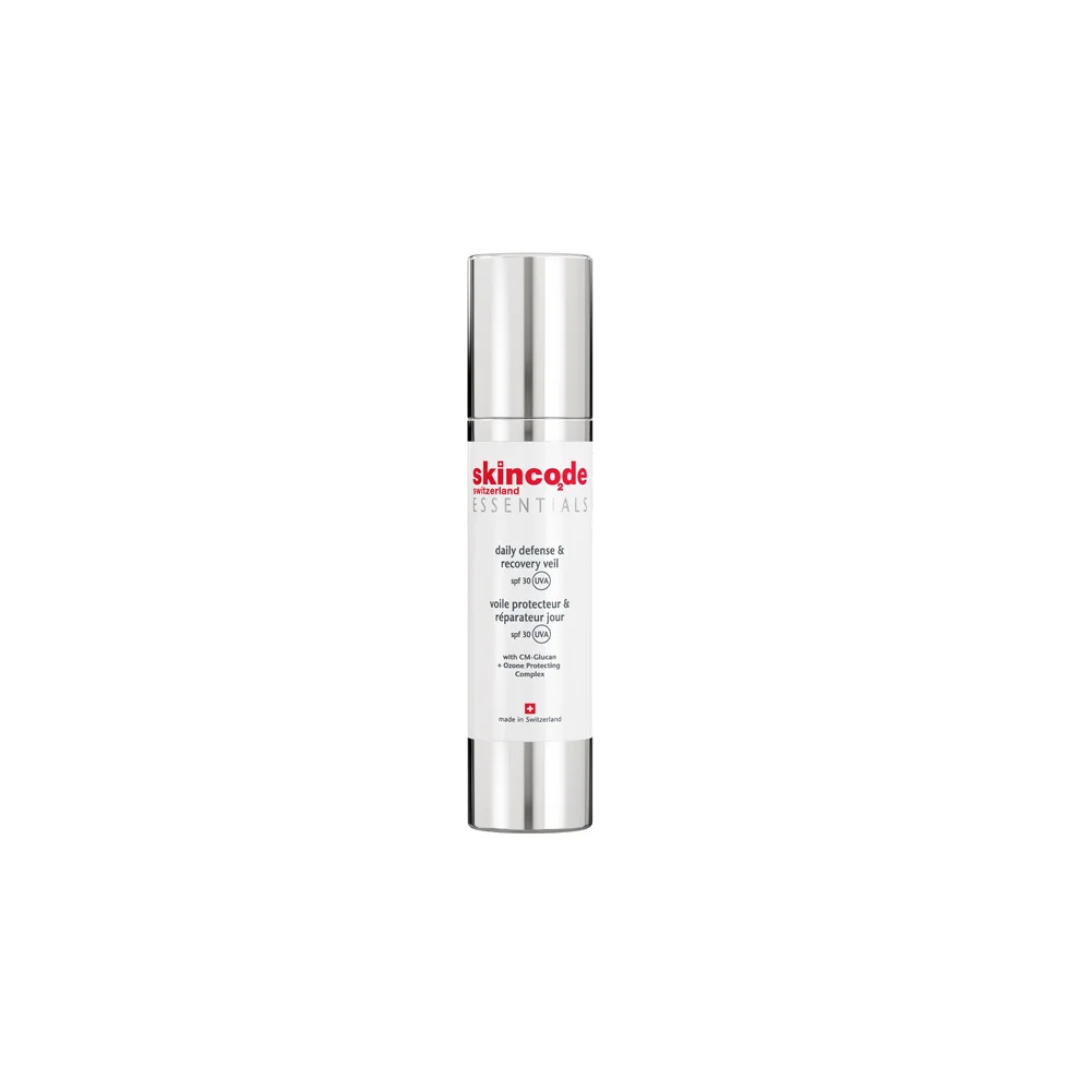 Skincode Essentials Daily Defense & Recovery Veil SPF30 Ενυδατική Κρέμα Προσώπου Για Ματ Αποτέλεσμα Με Αντηλιακή Προστασία 50ml
