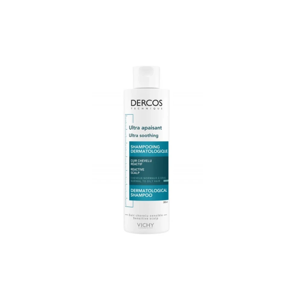 Vichy Dercos Ultra Soothing Καταπραϋντικό Σαμπουάν Για Ευαίσθητο Τριχωτό 200ml