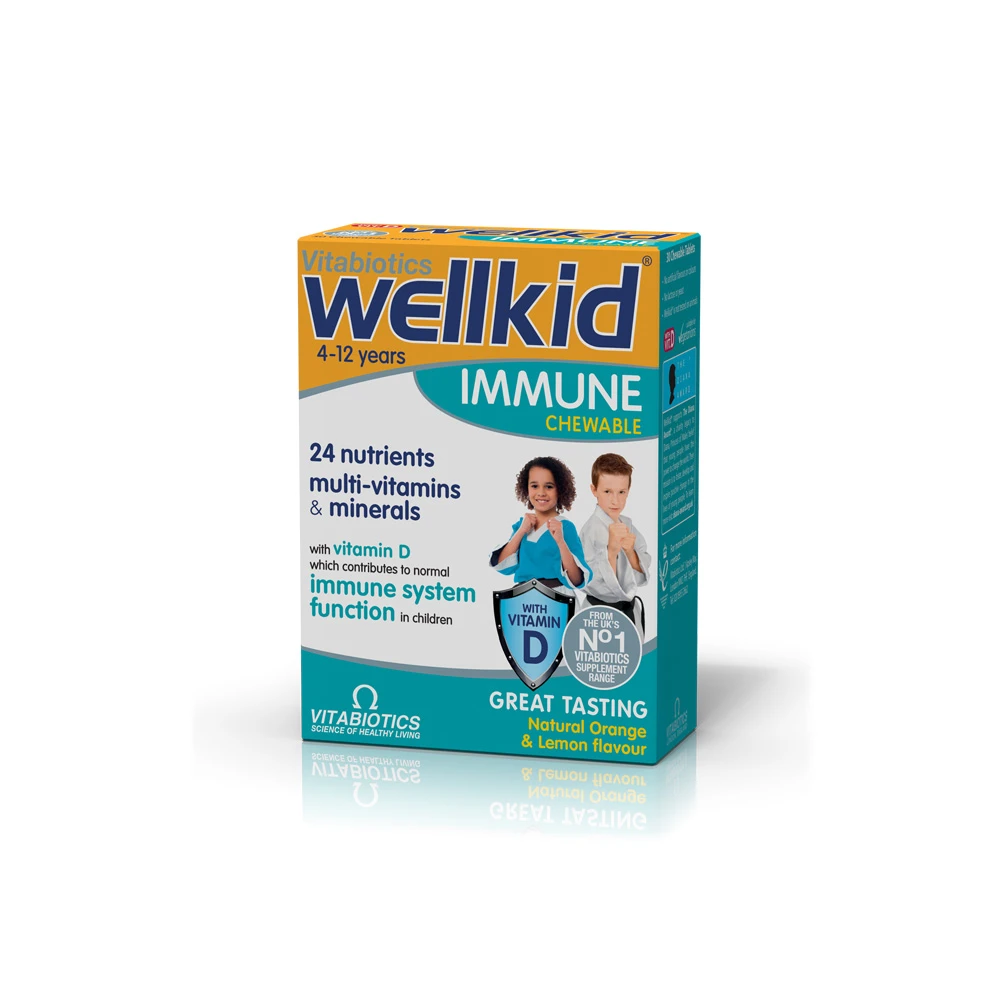 Vitabiotics Wellkid Immune 4-12 years 30chew.tabs