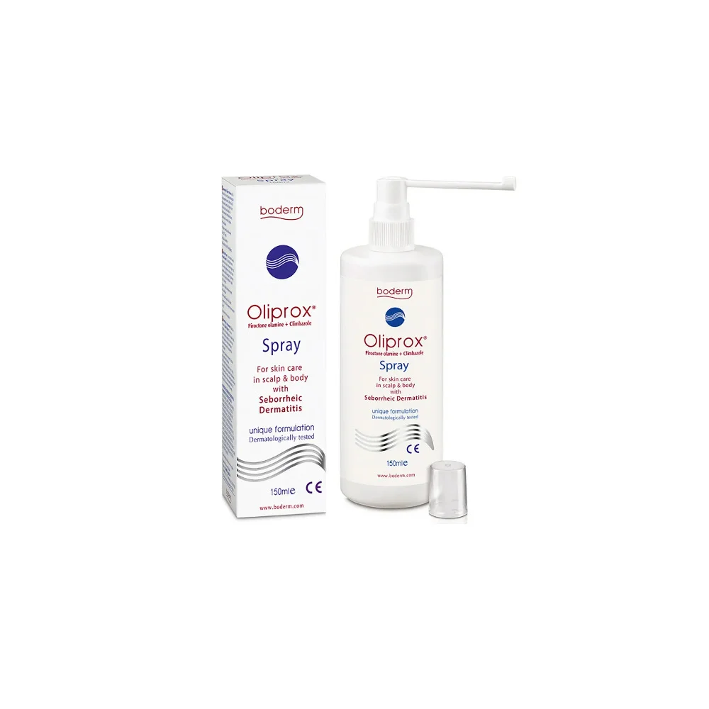 Boderm Oliprox Spray Spray For The Treatment Of Seborrheic Dermatitis On The Scalp & Body 150ml