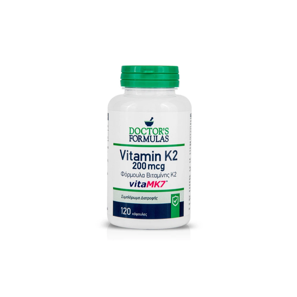 Doctor's Formulas Vitamin K2 Συμπλήρωμα Διατροφής Με Βιταμίνη Κ2 120 κάψουλες