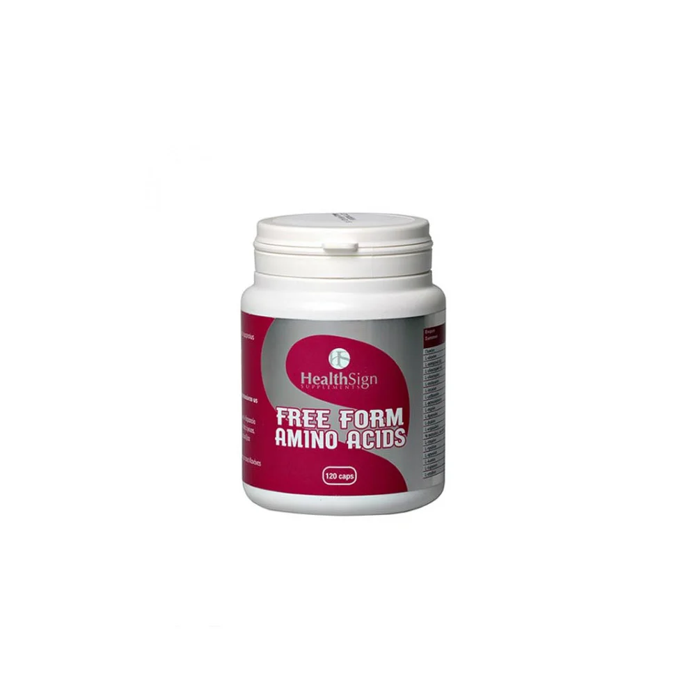 Health Sign Free Form Amino Acids For Building Protein & Muscle Tissue In The Body 120 capsules